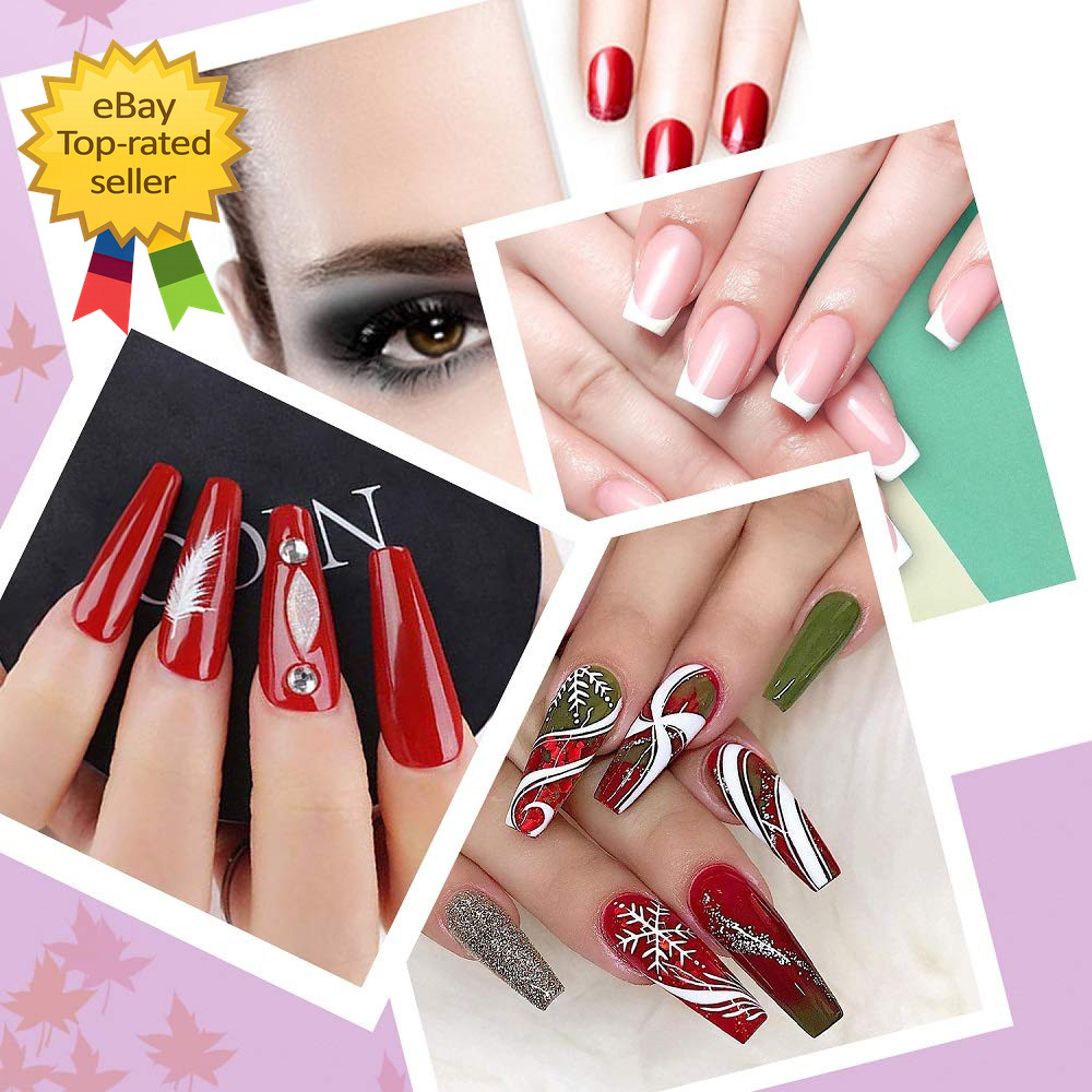 150 Pcs Clear Nail Swatch Sticks with Ring Fan Shape Nail Art Polish Display Tip