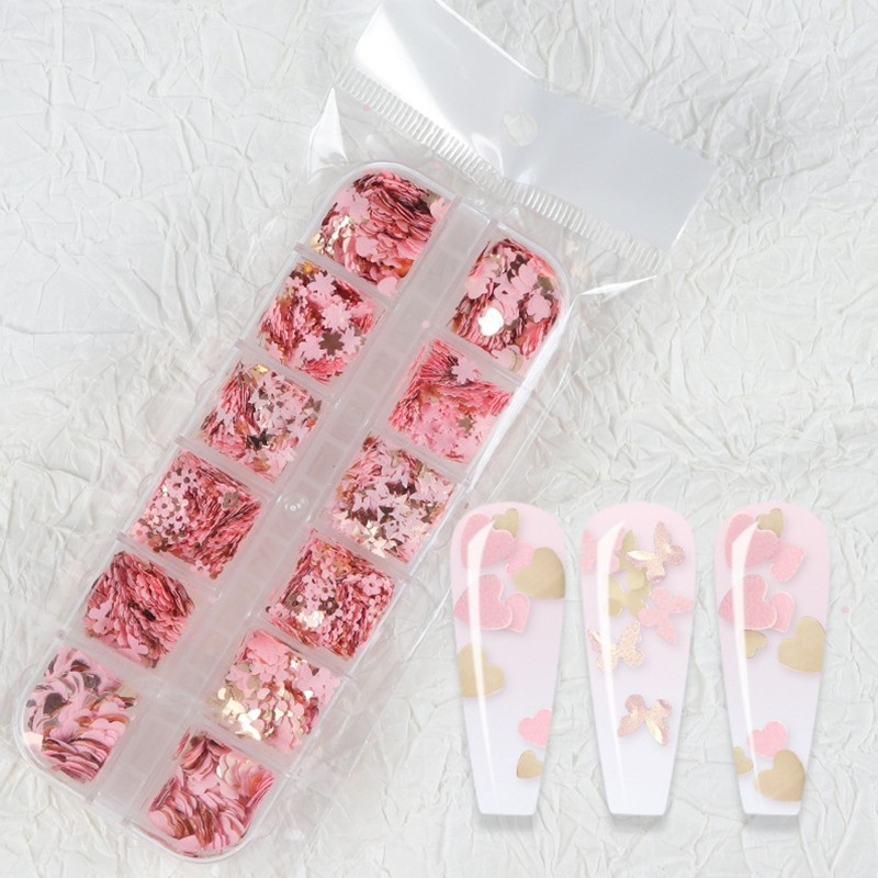 Epoxy Resin Mold Filler for Jewelry Making Glitter Confetti Nail Art Stickers