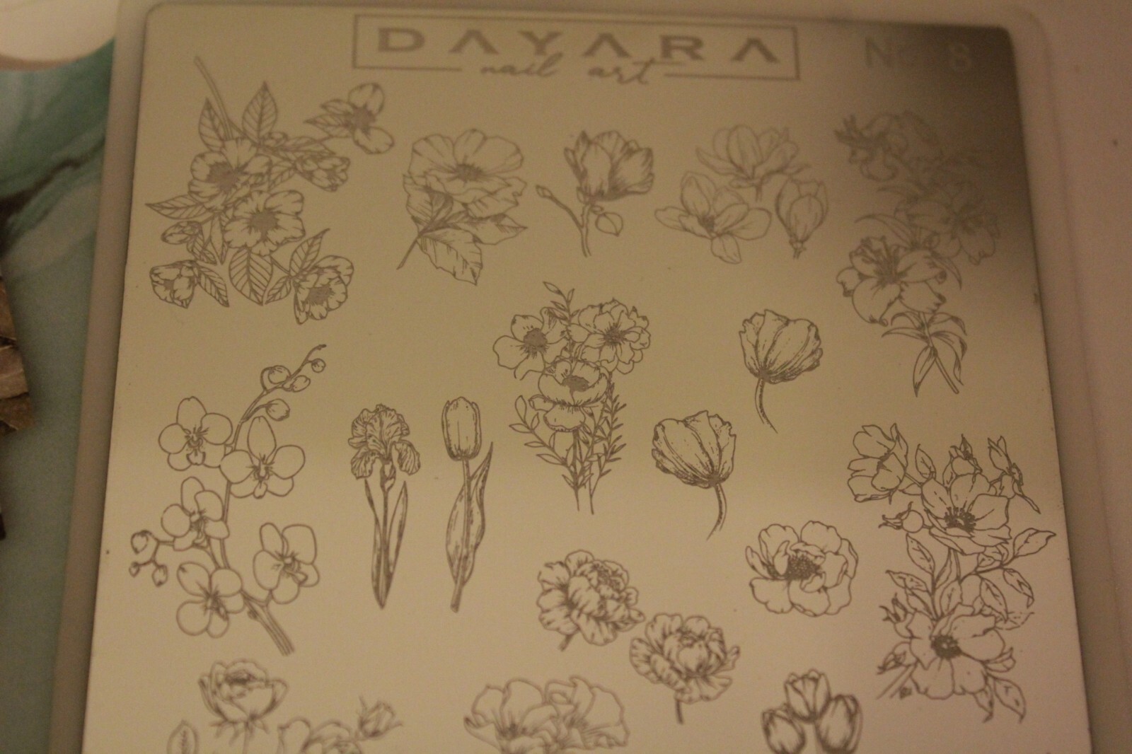 25 Flower Garden Designs DAYARA Stamping Plate Stamped Nail Art Stamp Tool