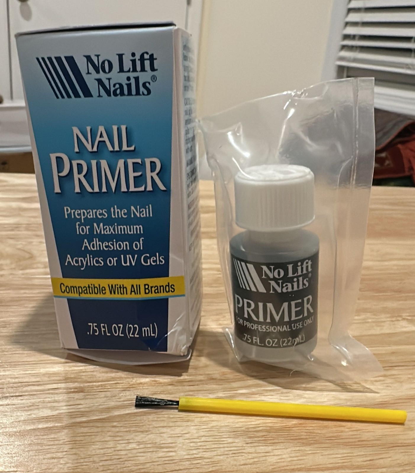 No Lift Nails Nail Primer 0.75 oz (22mL) – Professional Acrylic & UV Gel Adhesio