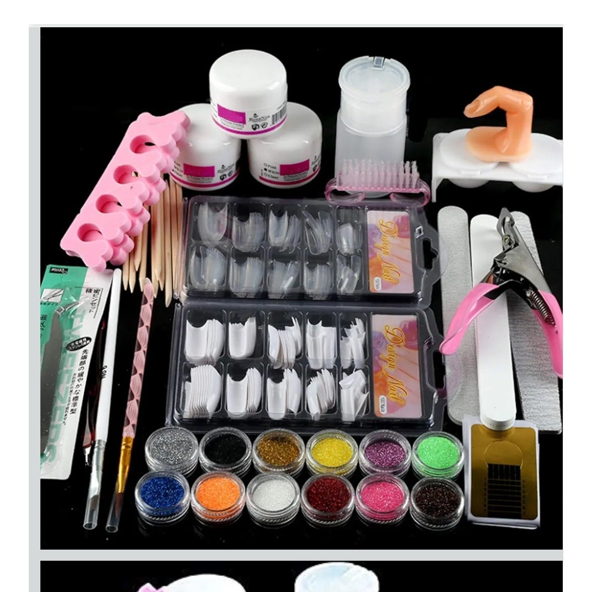 Acrylic Nail Kit for Beginners with Everything, with Professional DIY Nail Art