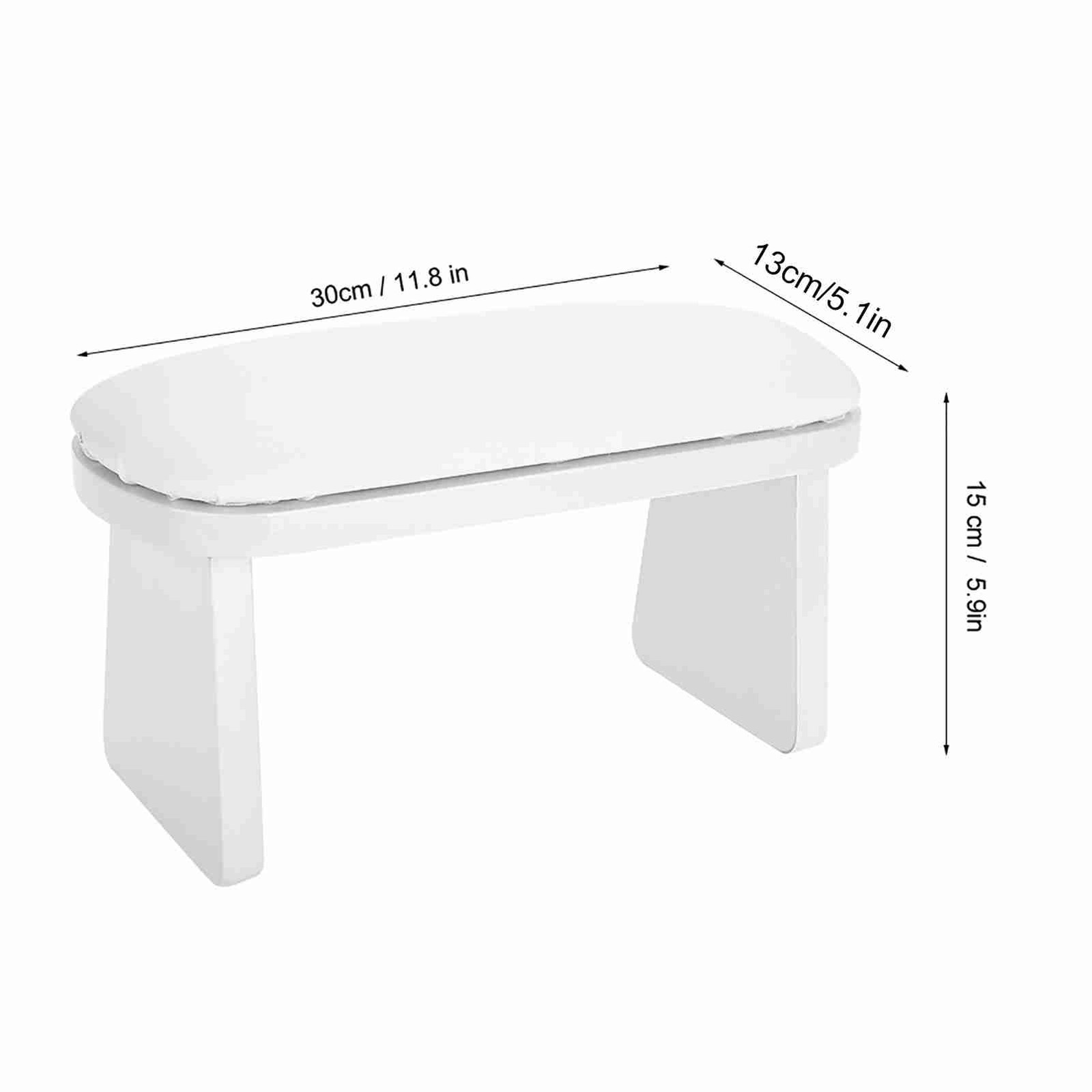 Manicure Hand Rest Cushion Nail Art Pillow For Salon (White)