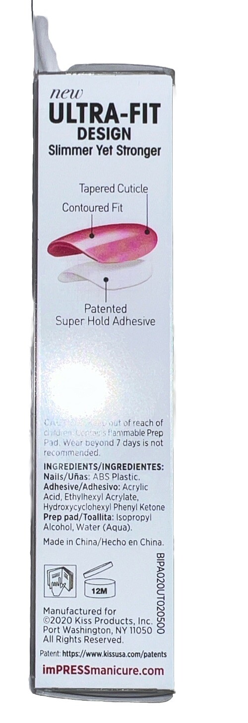 Kiss Nails Impress Press On Manicure #81437 Yeah Boy (New/Sealed/See All Photos)