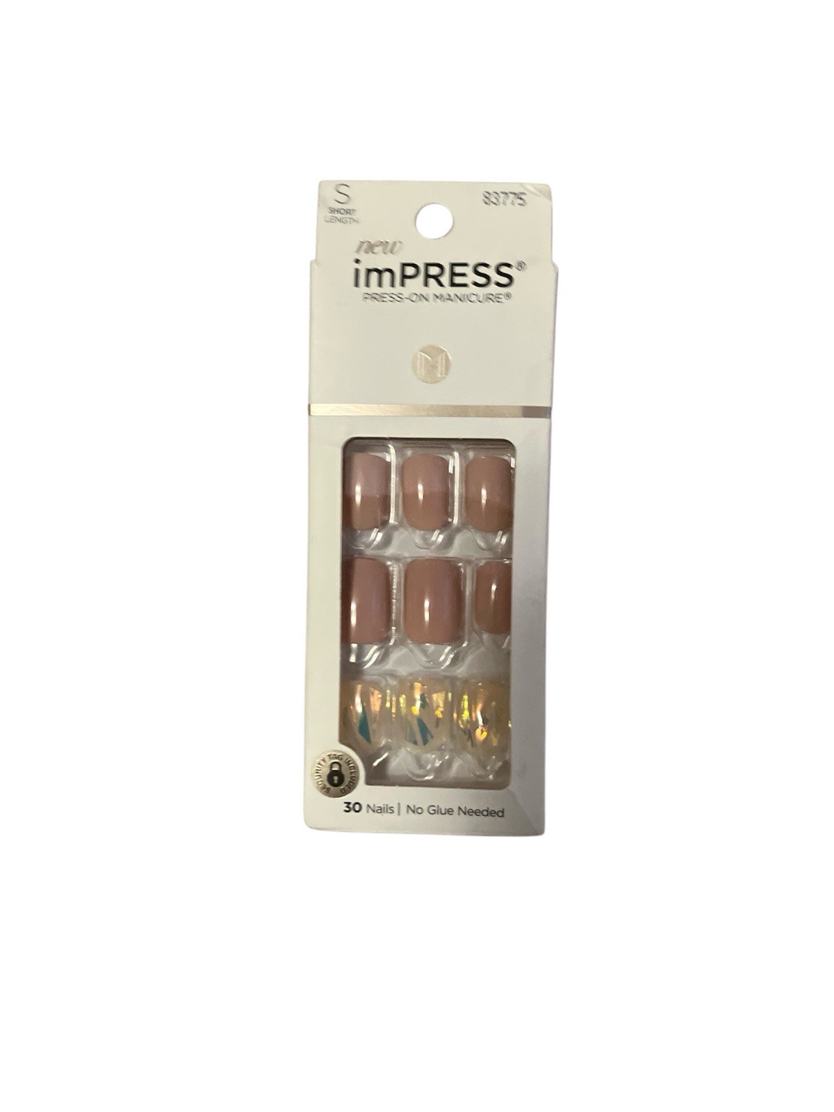 Dashing Diva Glaze Press-On Nails Gray Glossy Full Cover Set for Finger and more