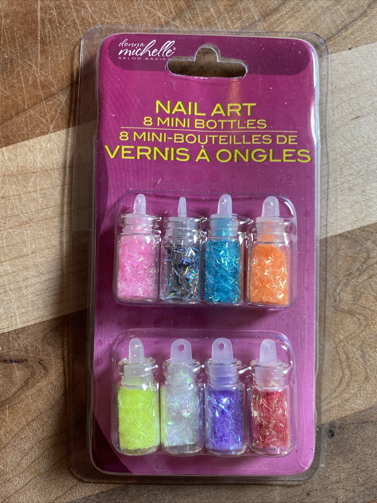 New Donna Michelle Salon Basics Nail Art 8 Mini Bottles