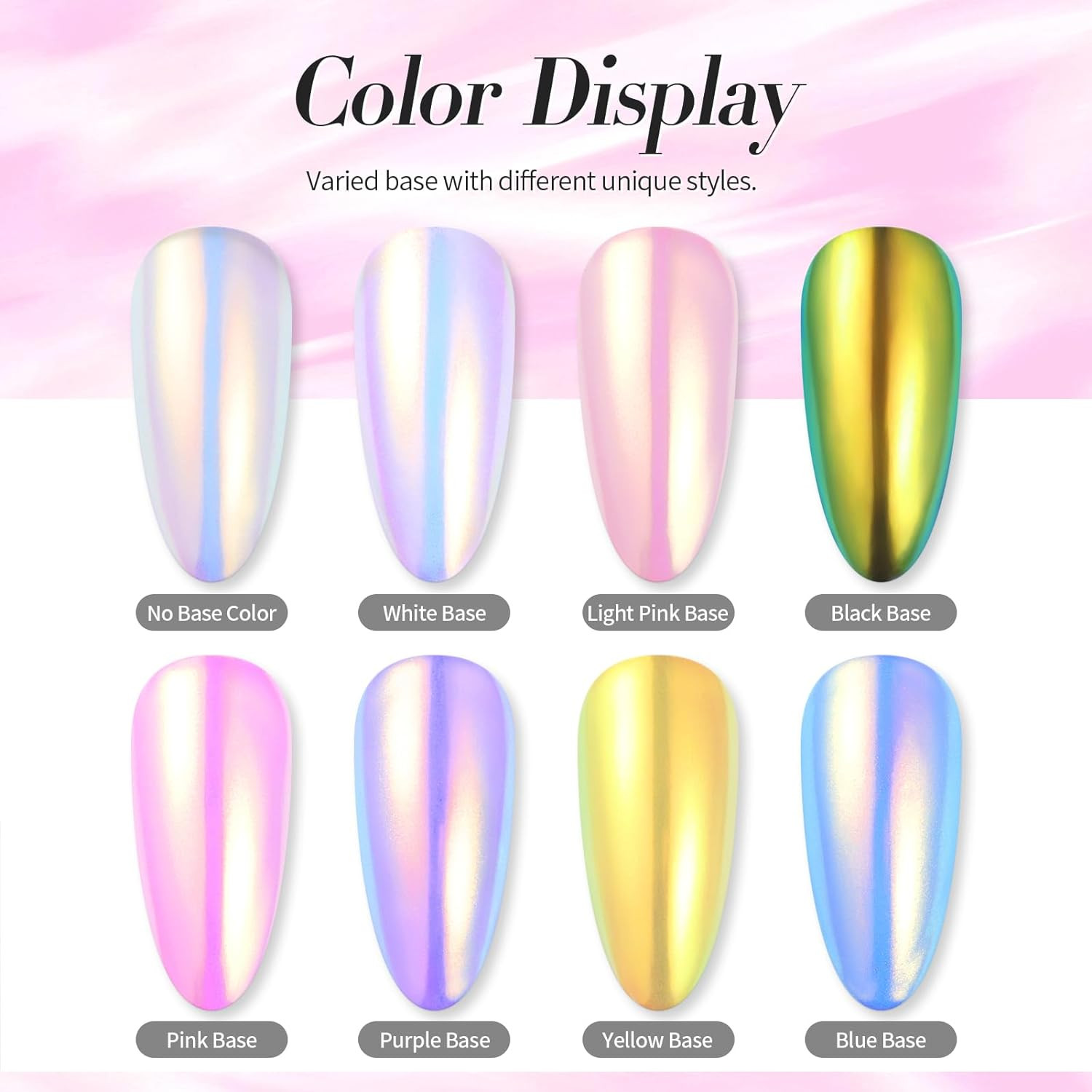 Chrome Nail Powder Auroras Nail Powder Mermaid Pearl Powder Glitter