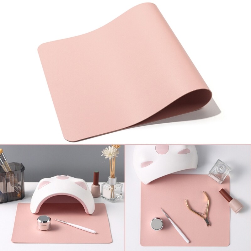 Nail Art Table Mat,Nail Art Hand Rest Pad Silicone Nail Table Pad Manicure Pad