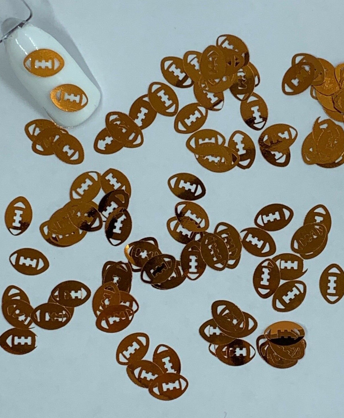 Metallic Copper Football Nail Glitter 8MM | 1 TSP | Gel Nail Art & Acrylic