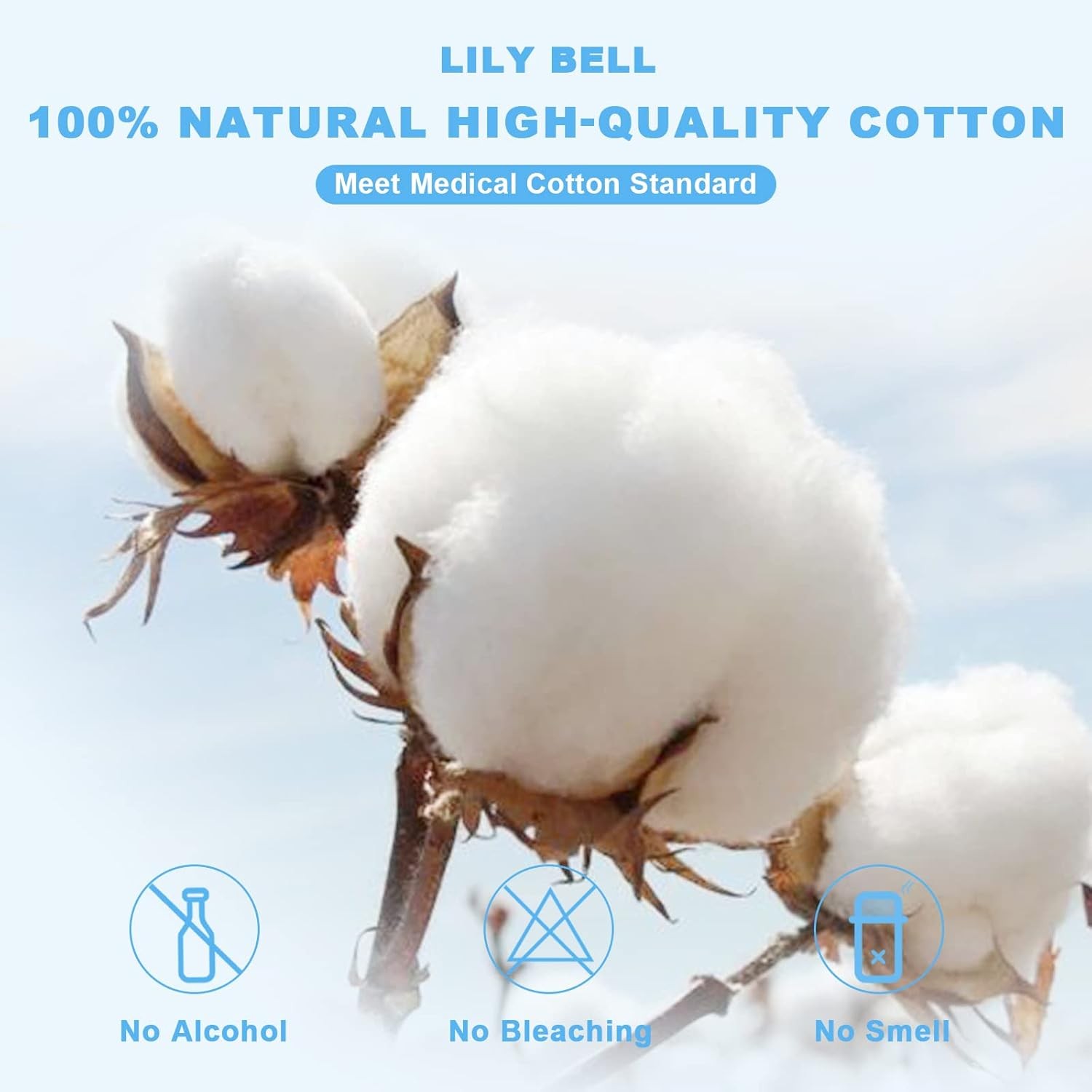 Lily Bell Soft Dry Wipes Cottons Tissue Disposable Face Towel Cotton
