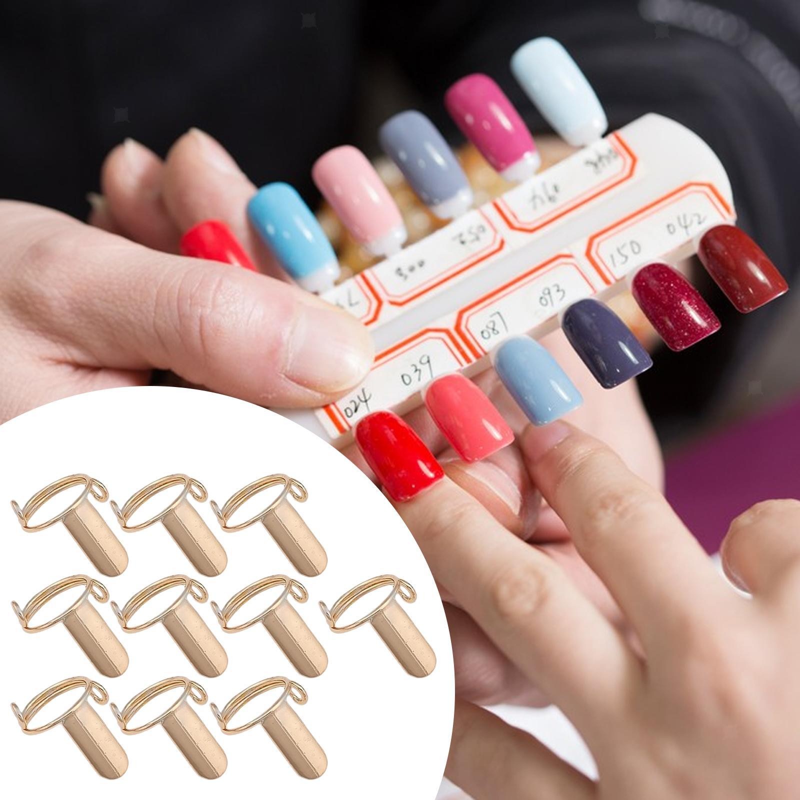 10 Pieces Nail Rings for Acrylic Nails & Press on Nails Daily Wear Wearable