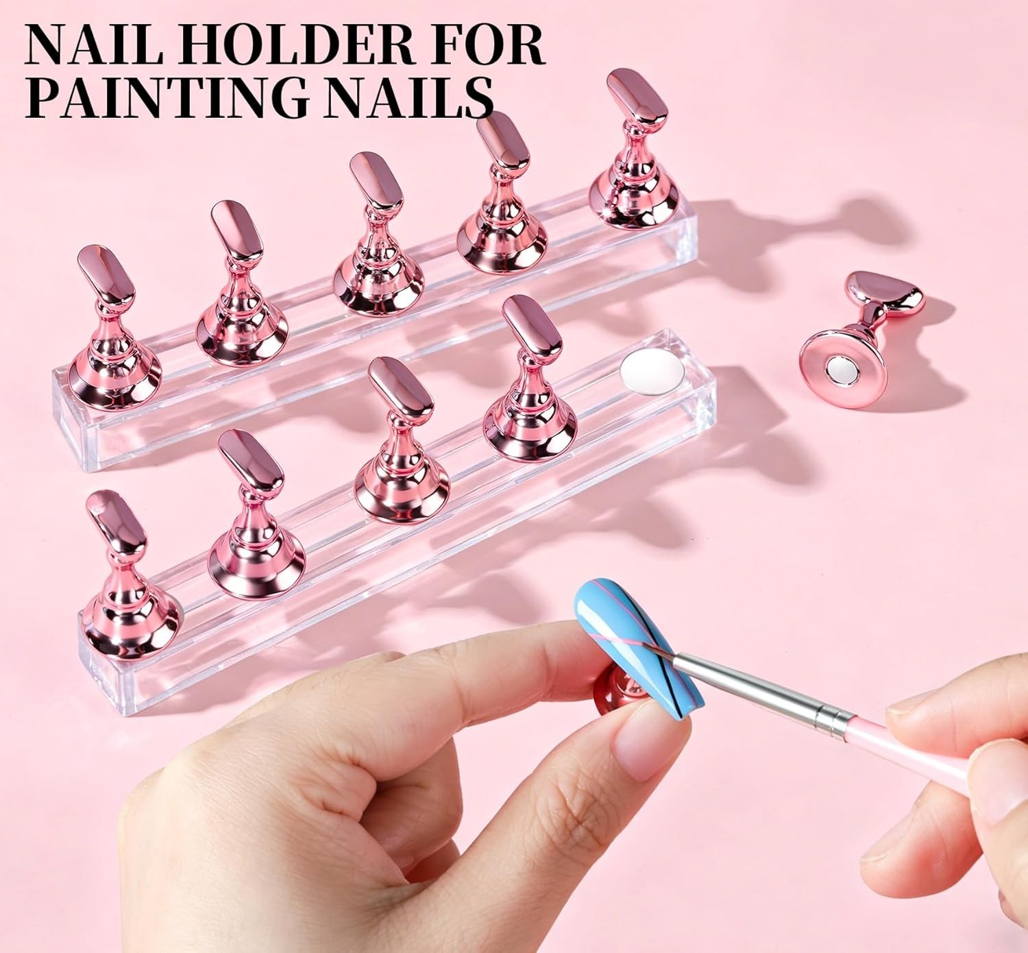 Nail Art Kit, Nail Design Tools kit with Nail Brushes, Dotting tool, Mixing P…