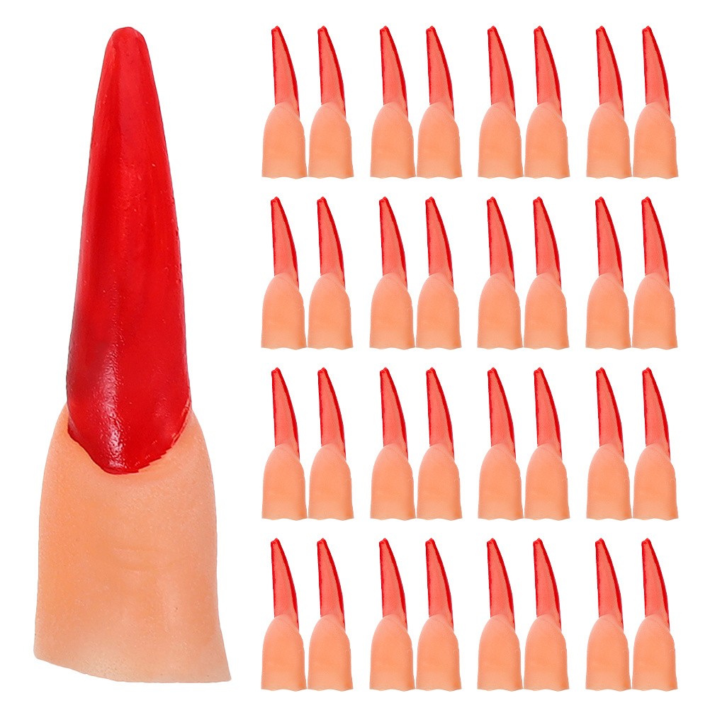 50 Pcs Creative Fake Hand Finger Severed Fingers Prop for Halloween Props