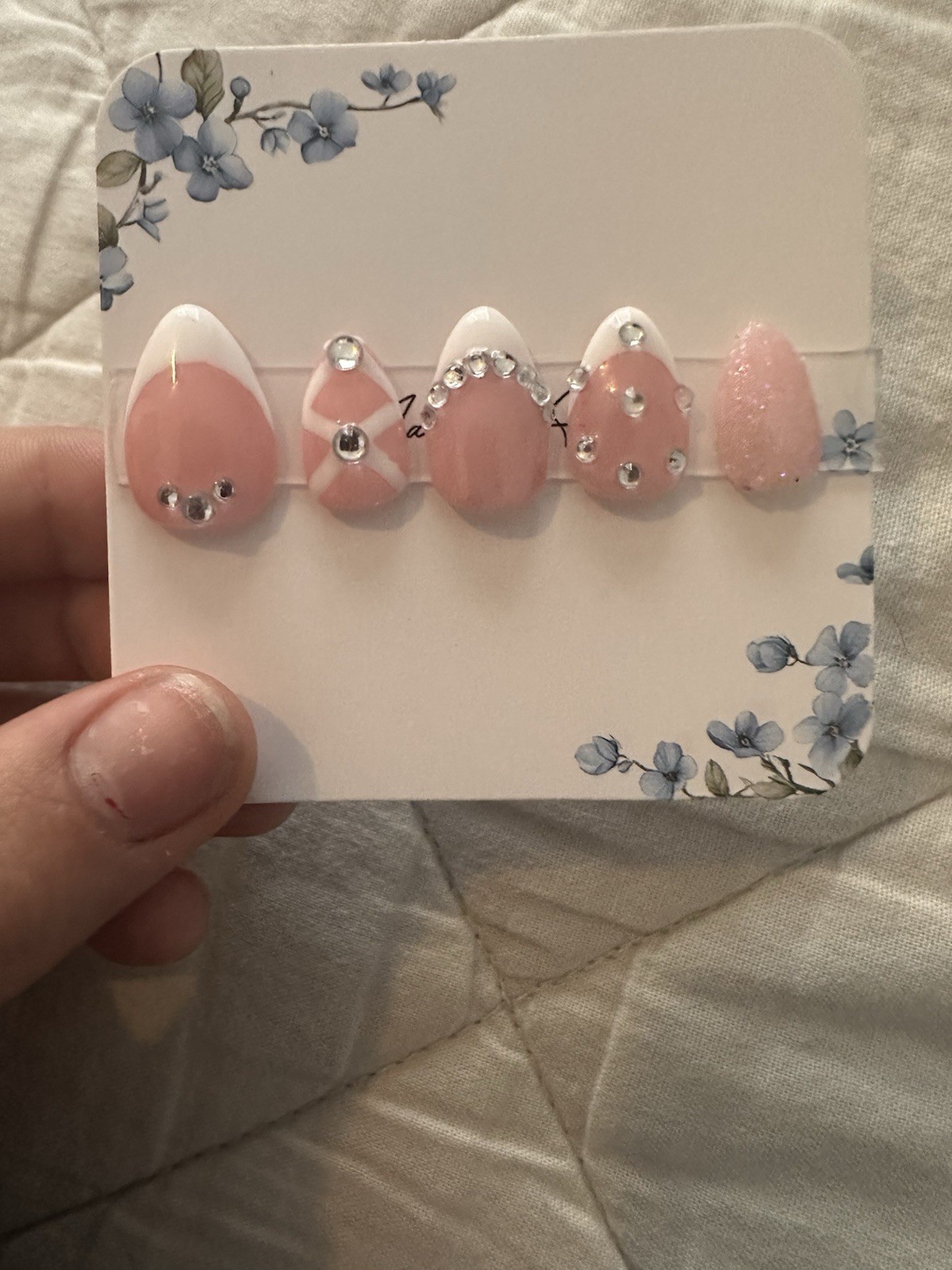 Handmade Press On Nails, Custom Nail Size. 10pc Short Almond