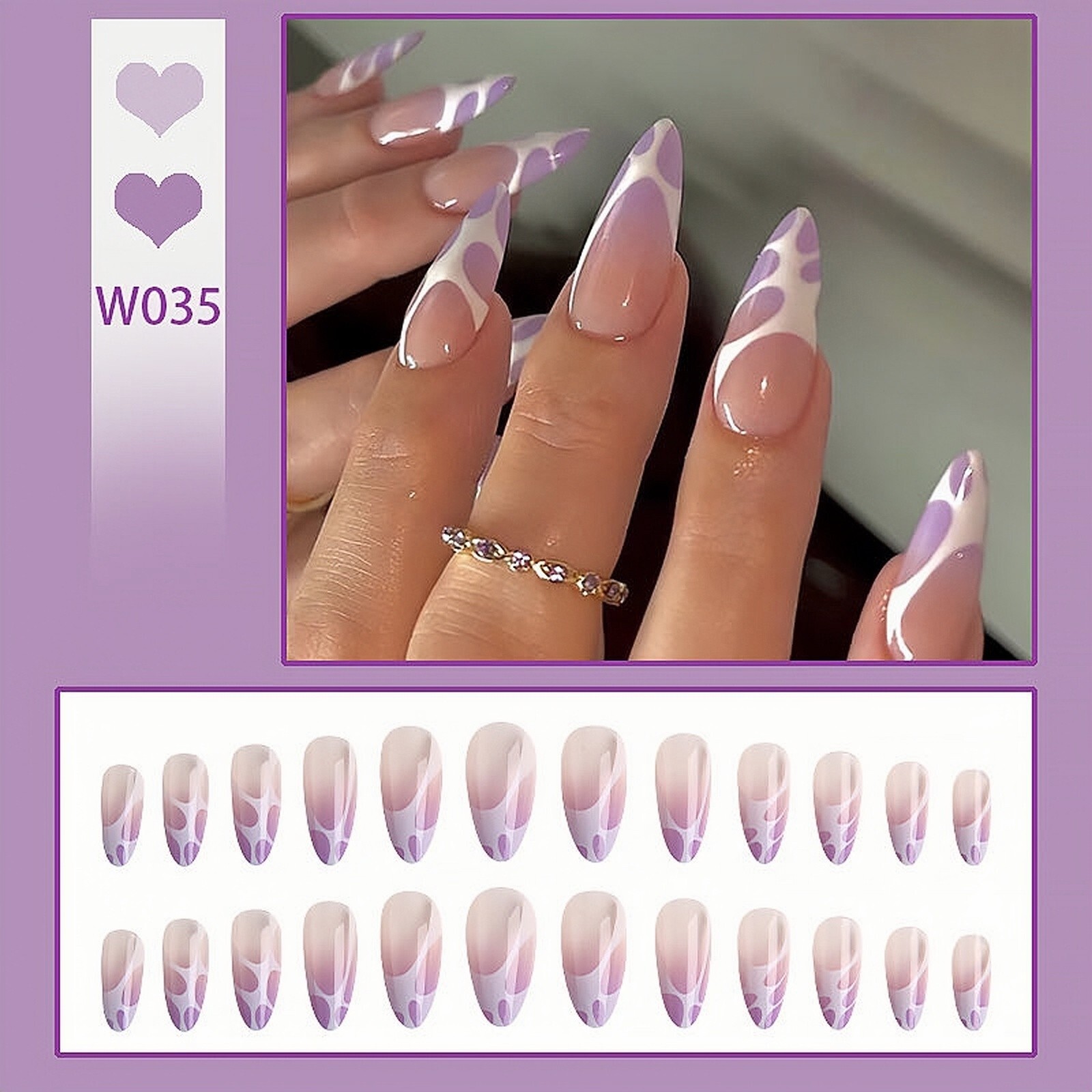 Glamnetic Reusable SPRINKLES 24 Nails, Glue, File, Stick, Alcohol