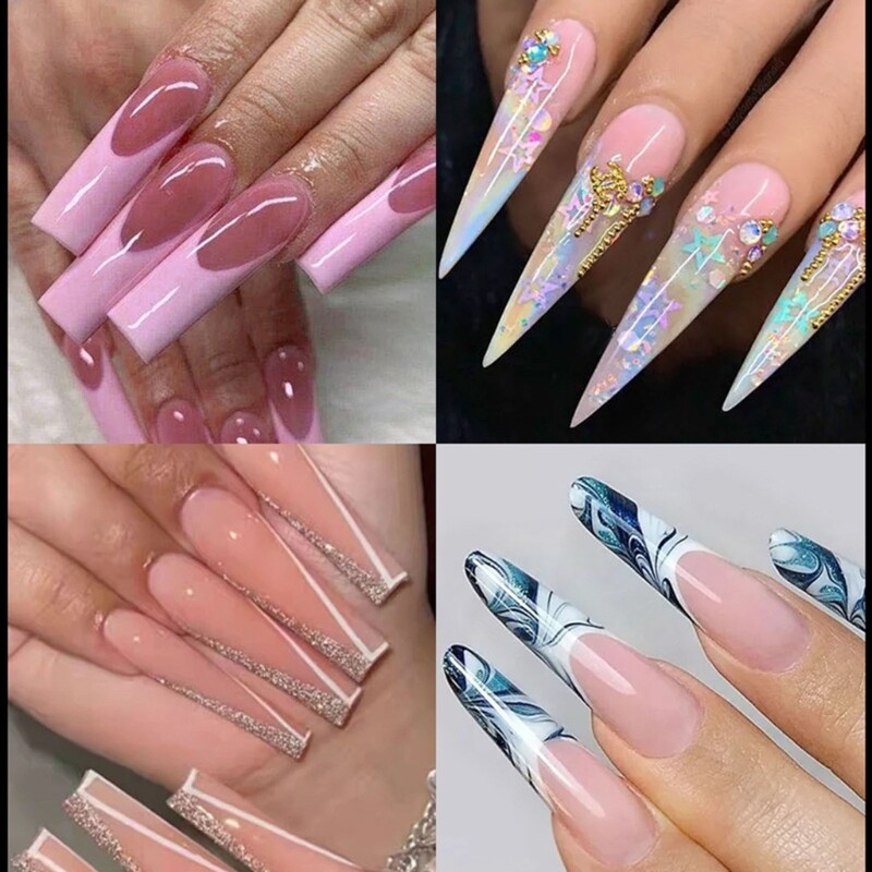 Easy to Use Nail Forms for Creating Stunning Almond Nail Extension at Home