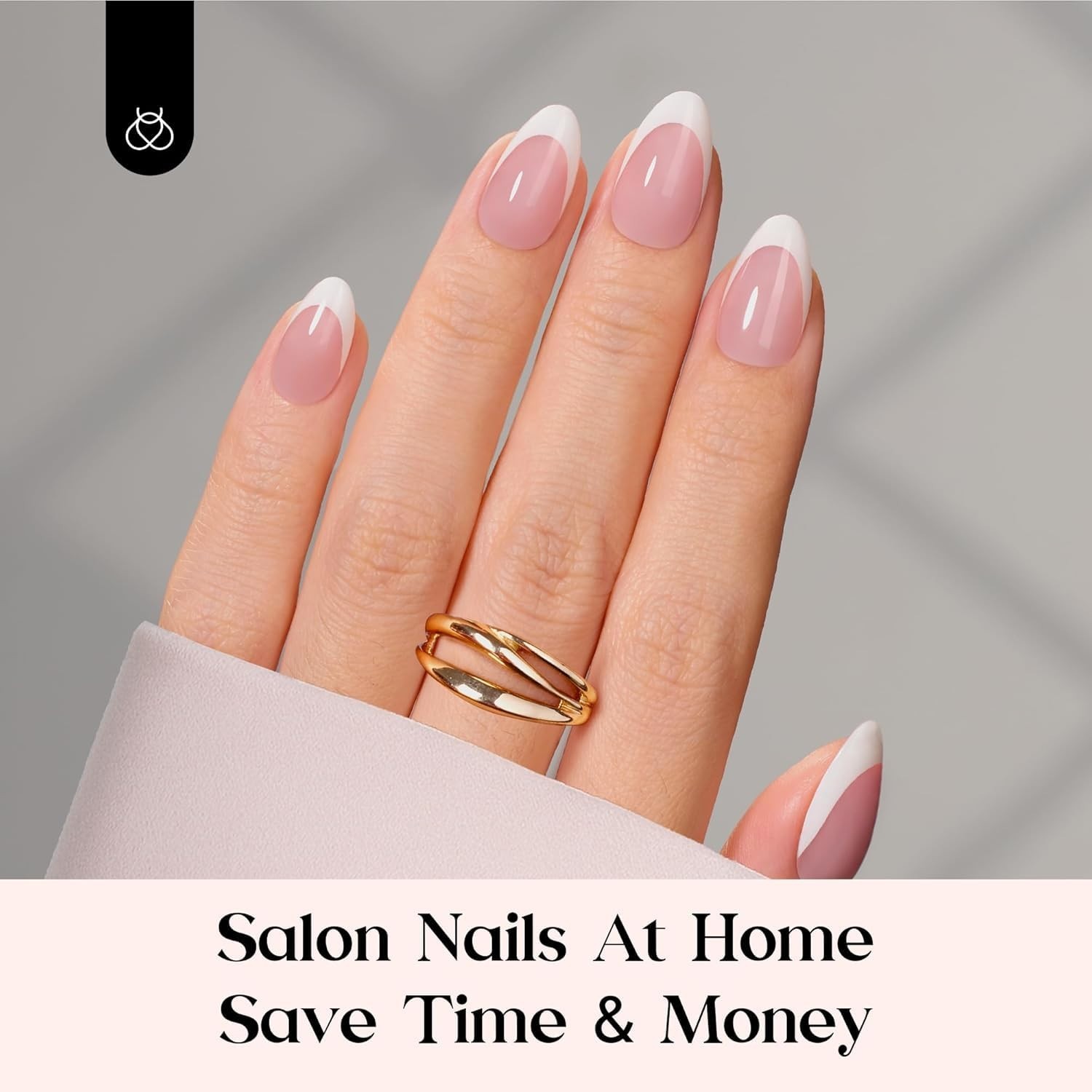 Salon Quality 224 Pcs Pink French Tip Fake Nails – Soft Gel for Every Occasion