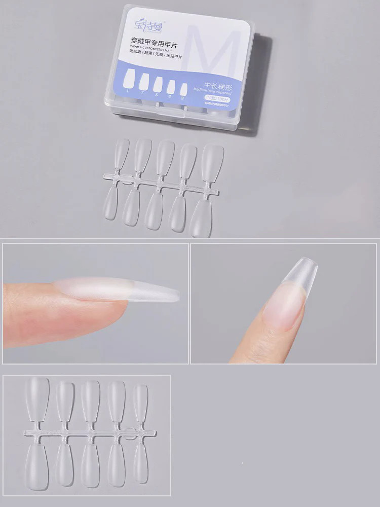 Short Round Wearable Nail Tips