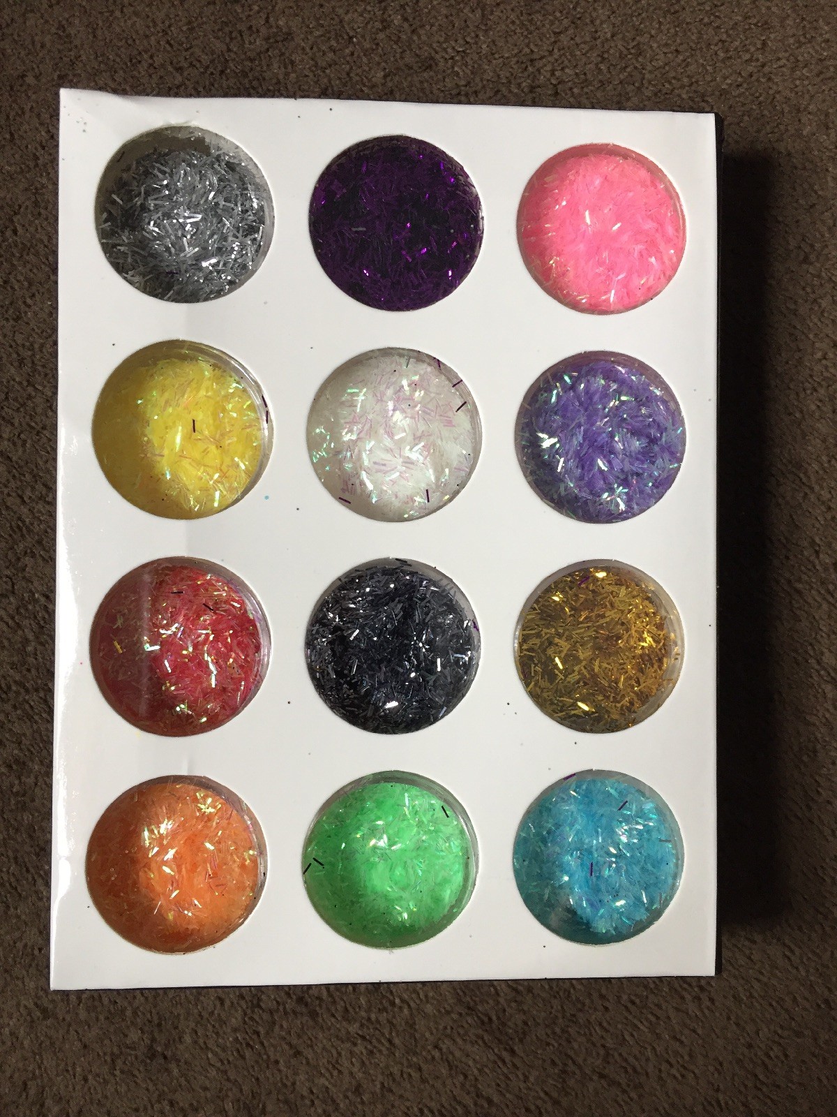 Coscelia Nail Glitter Pkg Of 12 Colors
