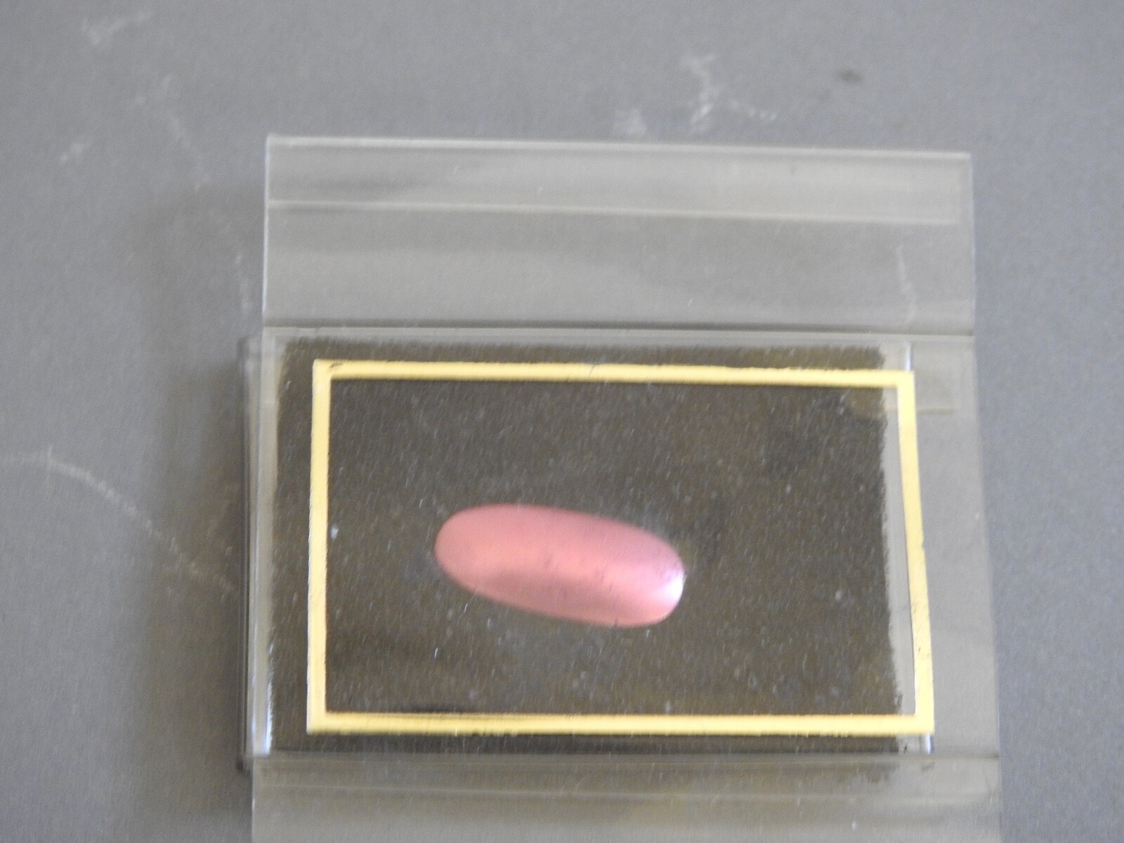 NOS REUSABLE ALUMINUM FINGER NAIL MATTE DARK PINK COLOR