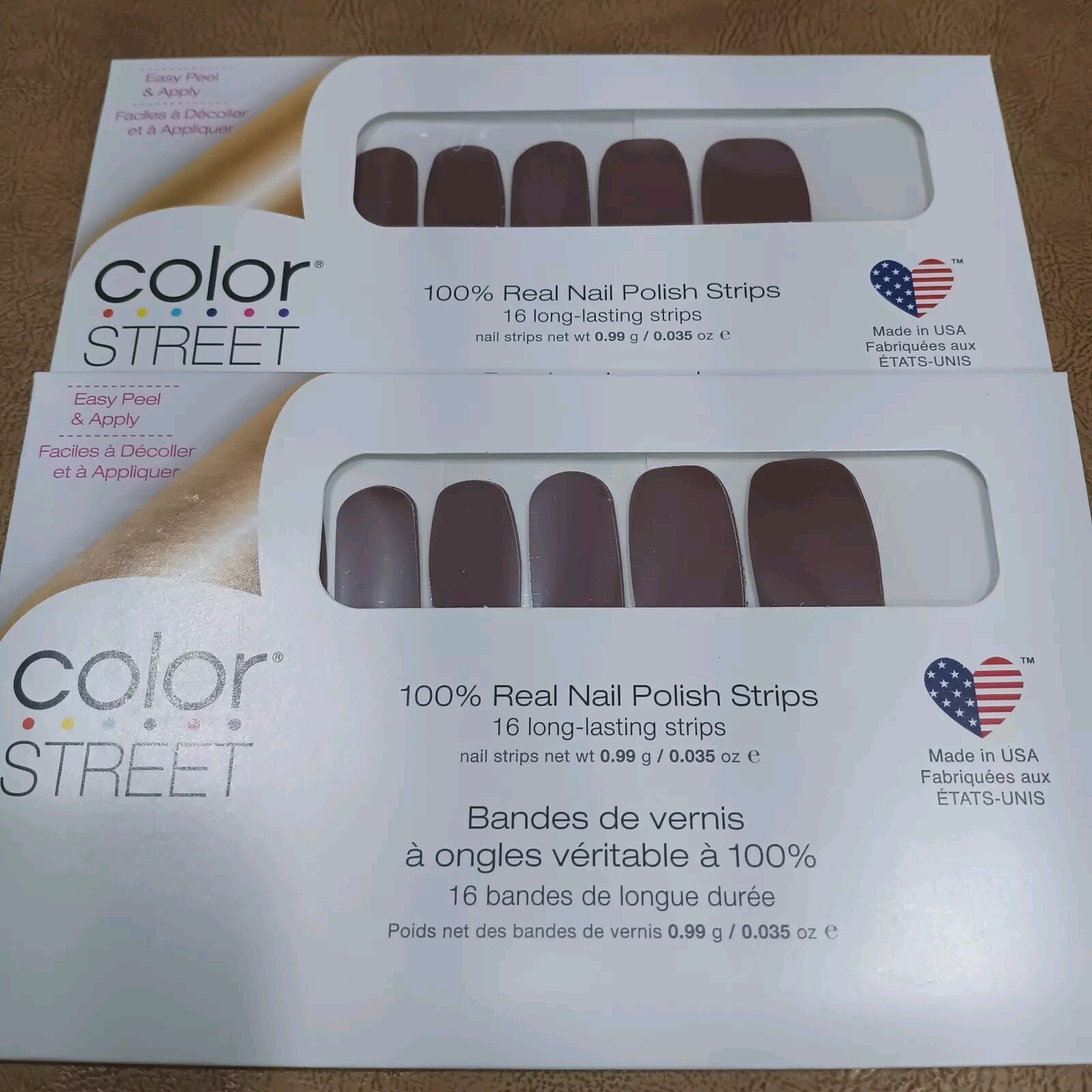 Lot Of 2 Same Set Color Street Nail Polish Strips, Upper East Side FMC164