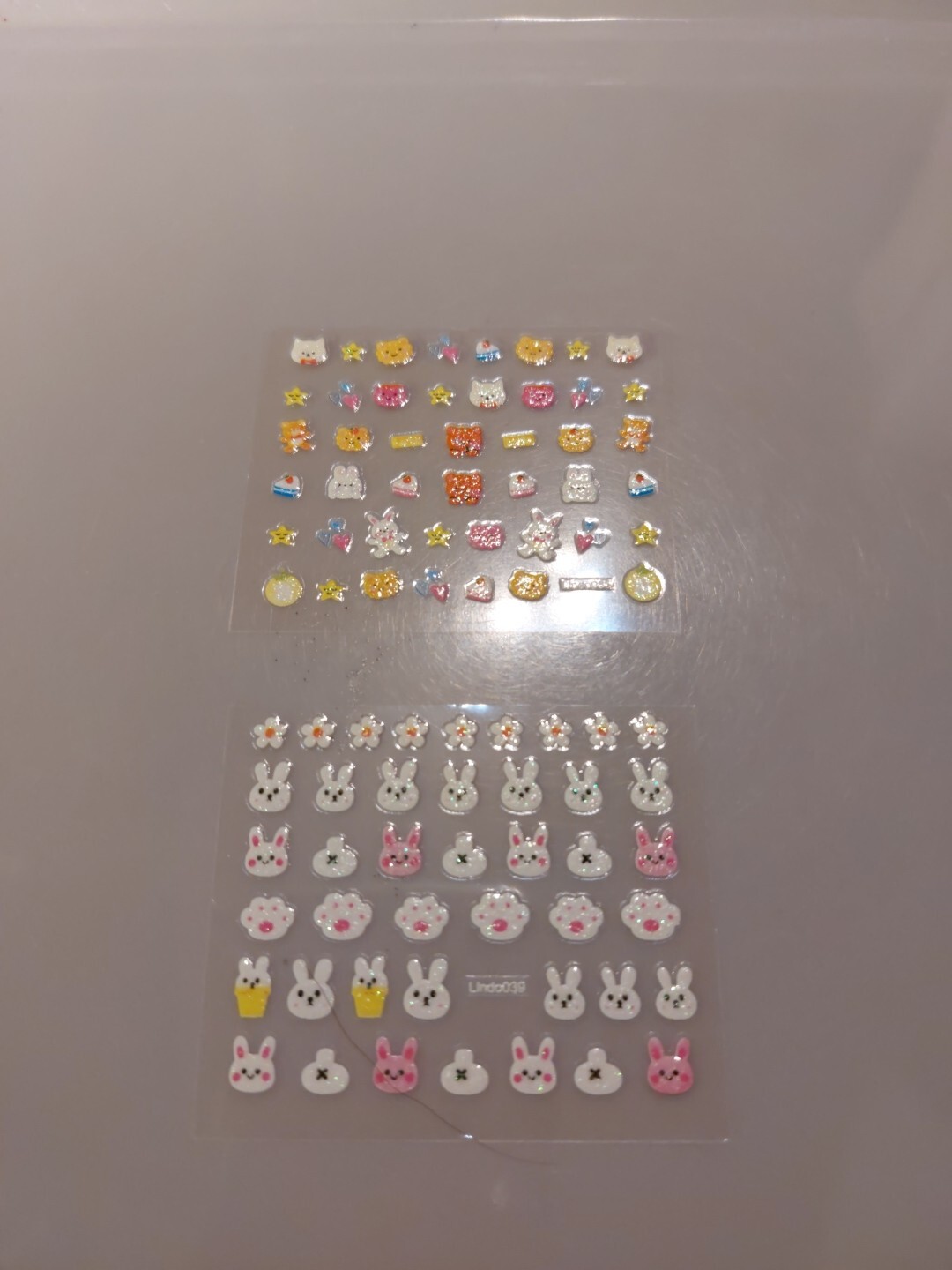2 X Small Sheets Of Cute Nail Art Stickers (Dn234) New