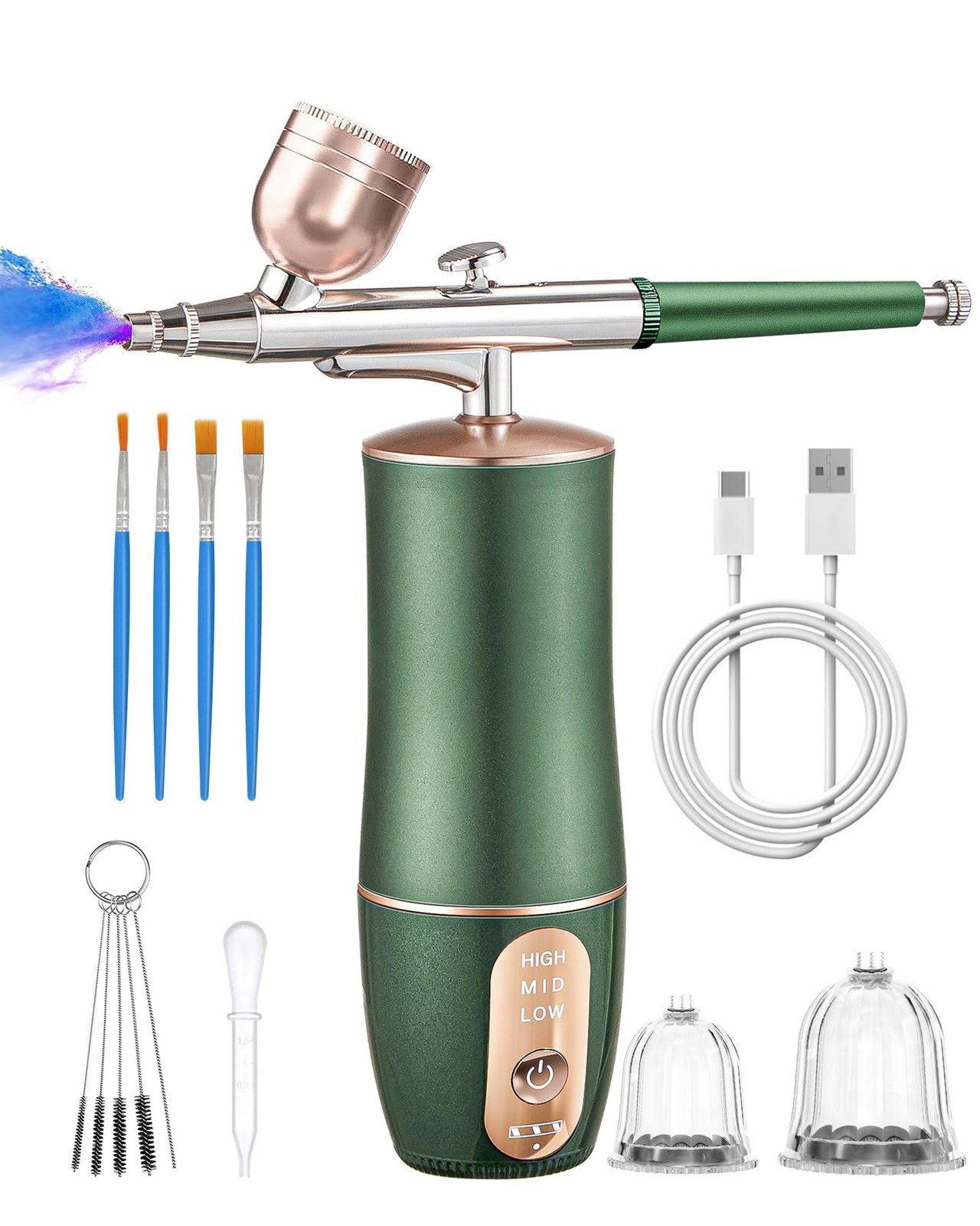 Portable Cordless Airbrush Kit for Nail Art Makeup