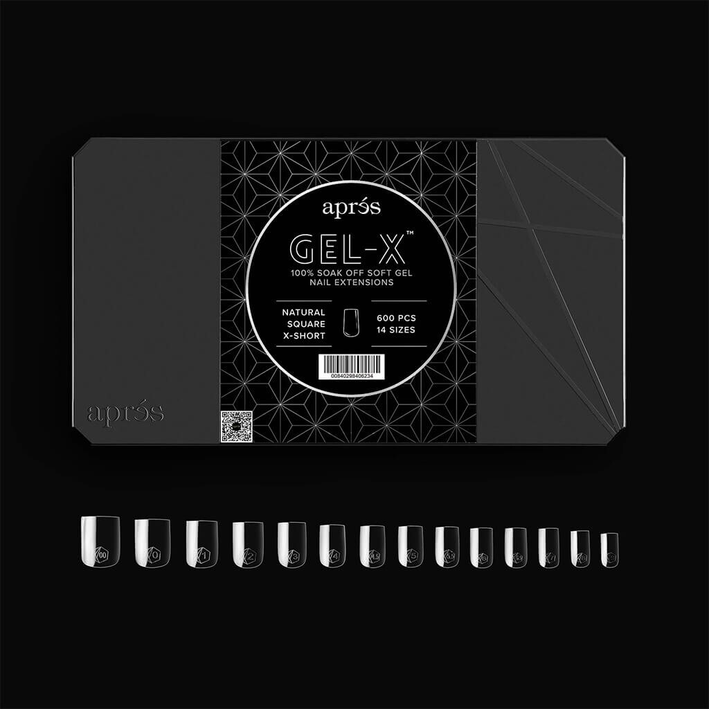 Gel X Natural Sqaure X-Short (Box of 600 Tips)