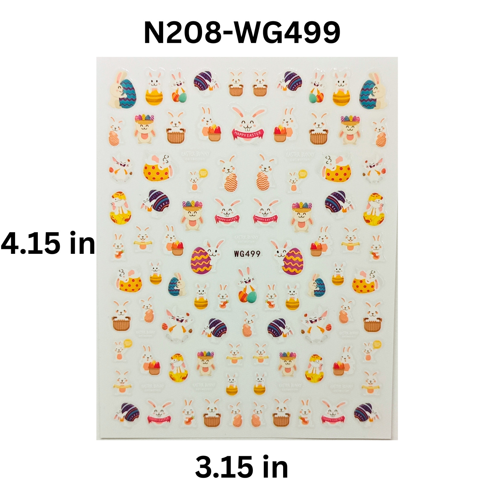 Easter Nail Stickers – 3D Spring & Holiday Nail Art Decals