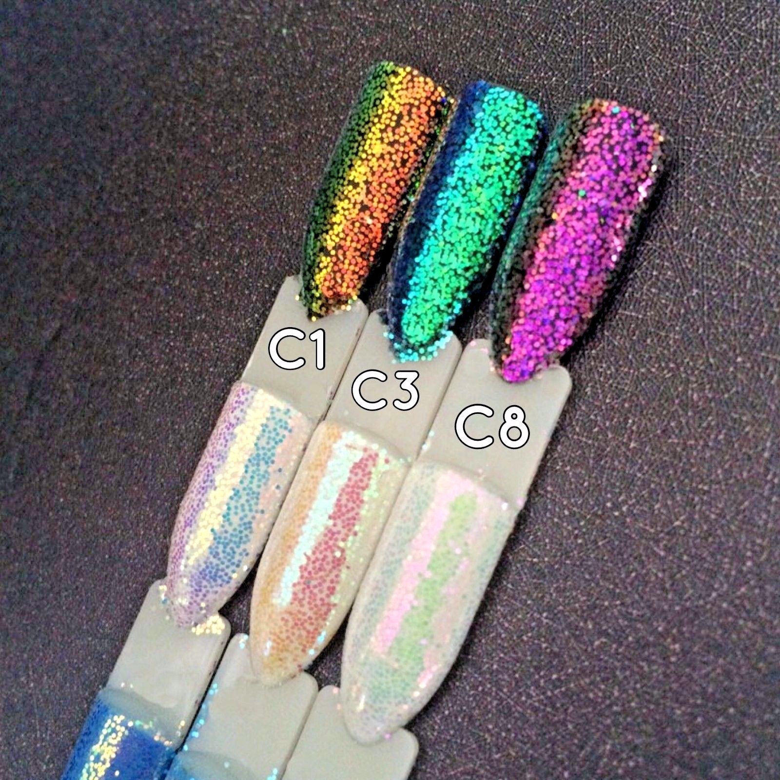 AURORA Chameleon Unicorn Nail Glitter Sequins AB Colours Paillette Mermaid Nail