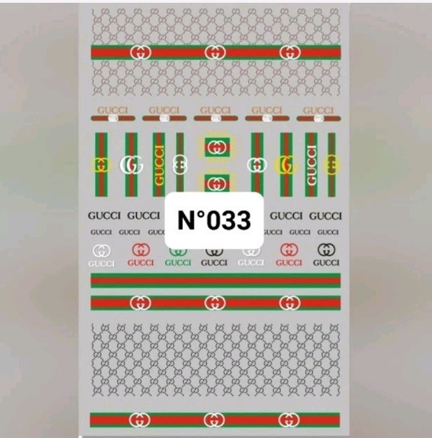 NWT NAIL ART DESIGN SELF-SEAL STICKERS SOLID TAN, RED, GREEN, & BLACK N°33!