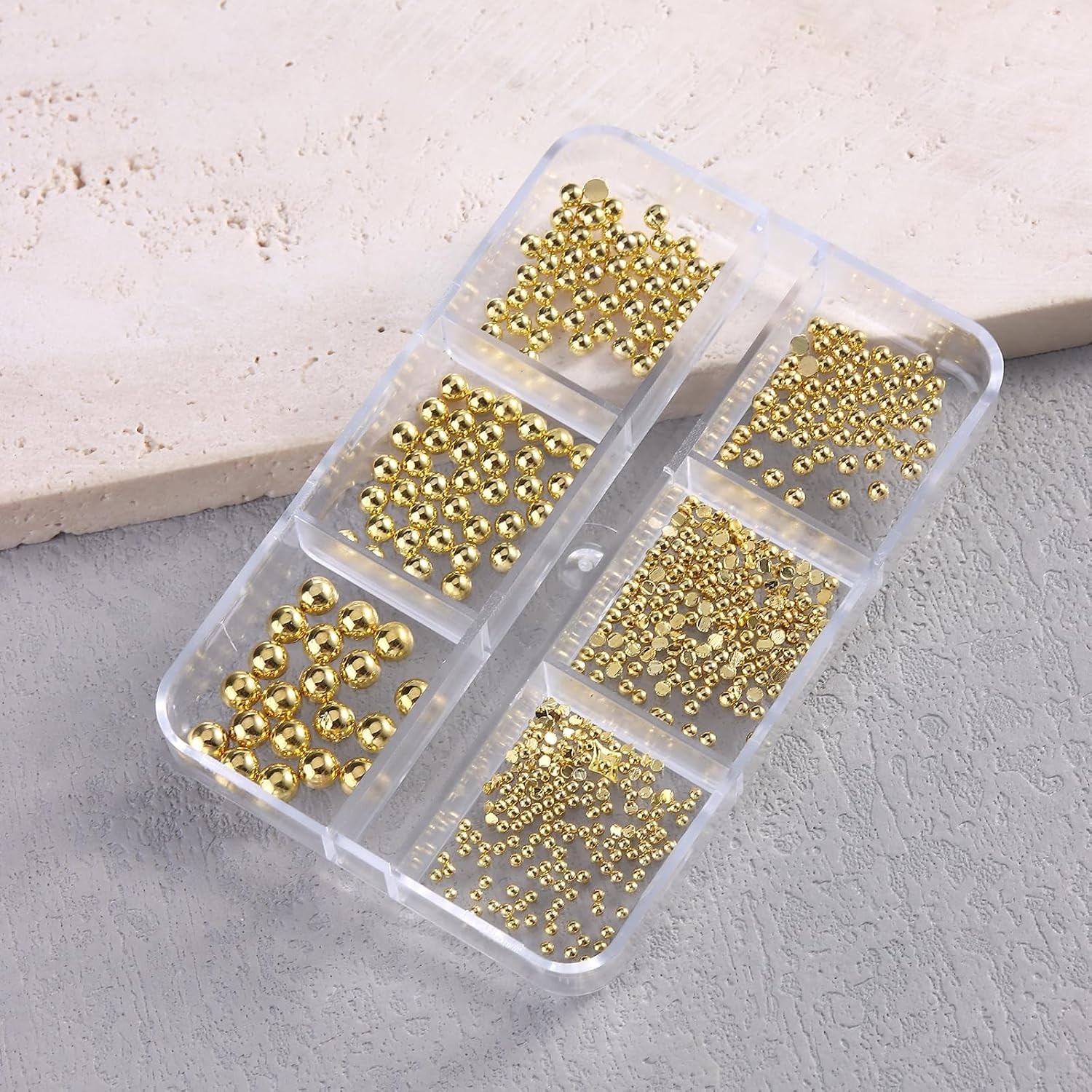 Star Nail Charms for Nails Art, 3D Gold Mixed Styles Stars Metallic Studs Riv…