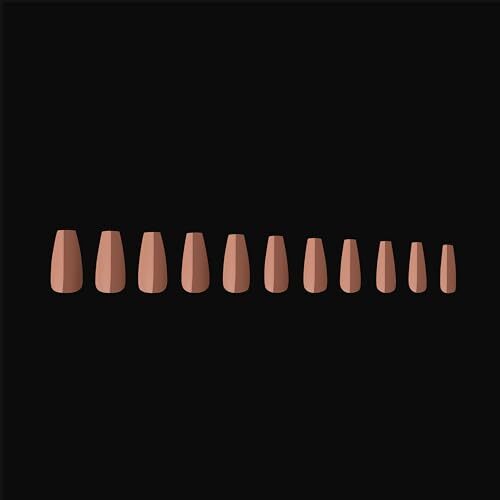 Apres Neutrals Gel-X Imani Box Of 150 Count (Pack of 1) Natural Coffin Medium