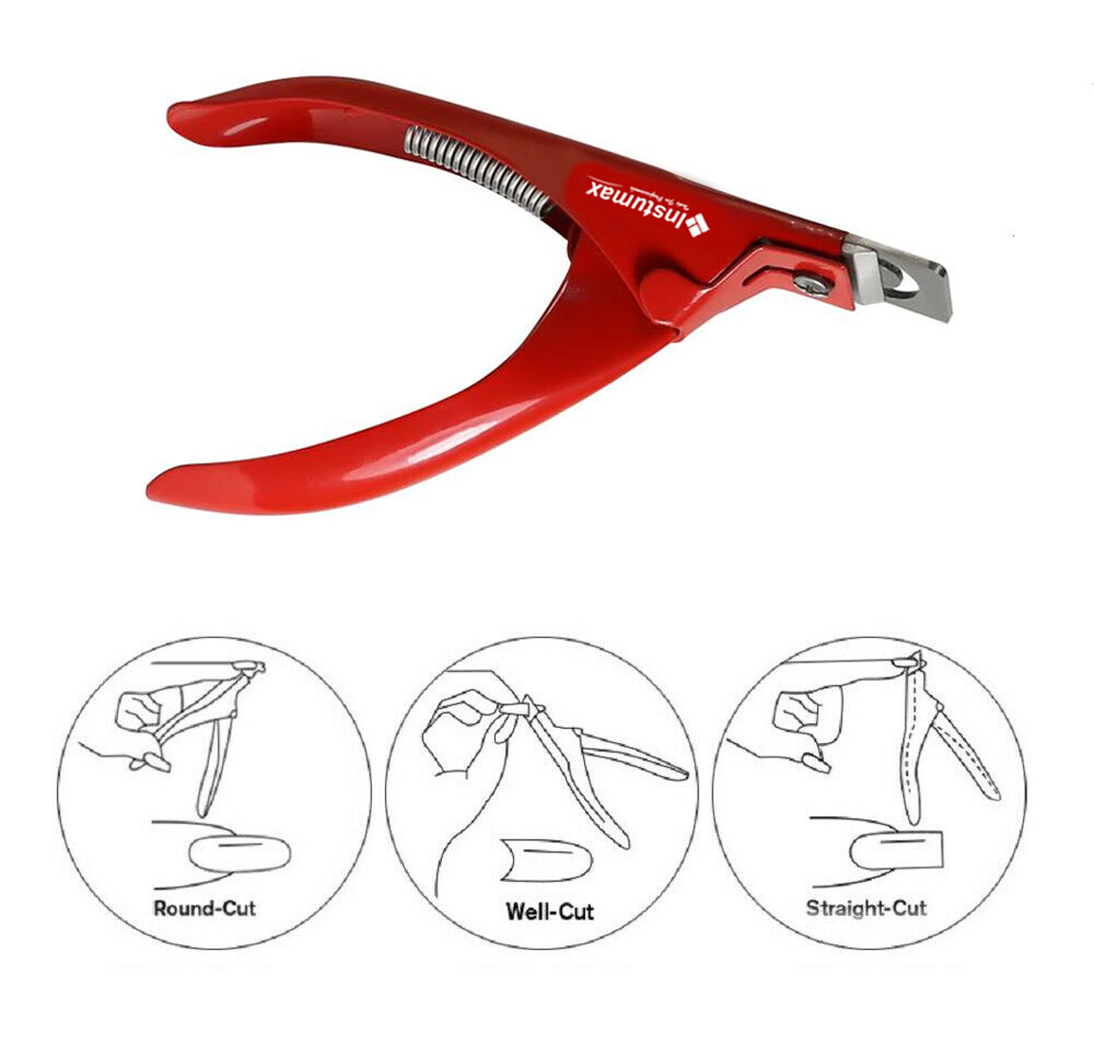 Manicure Tips Cutter Acrylic False Fake Nail Clipper U Edge Art Nail Scissors US