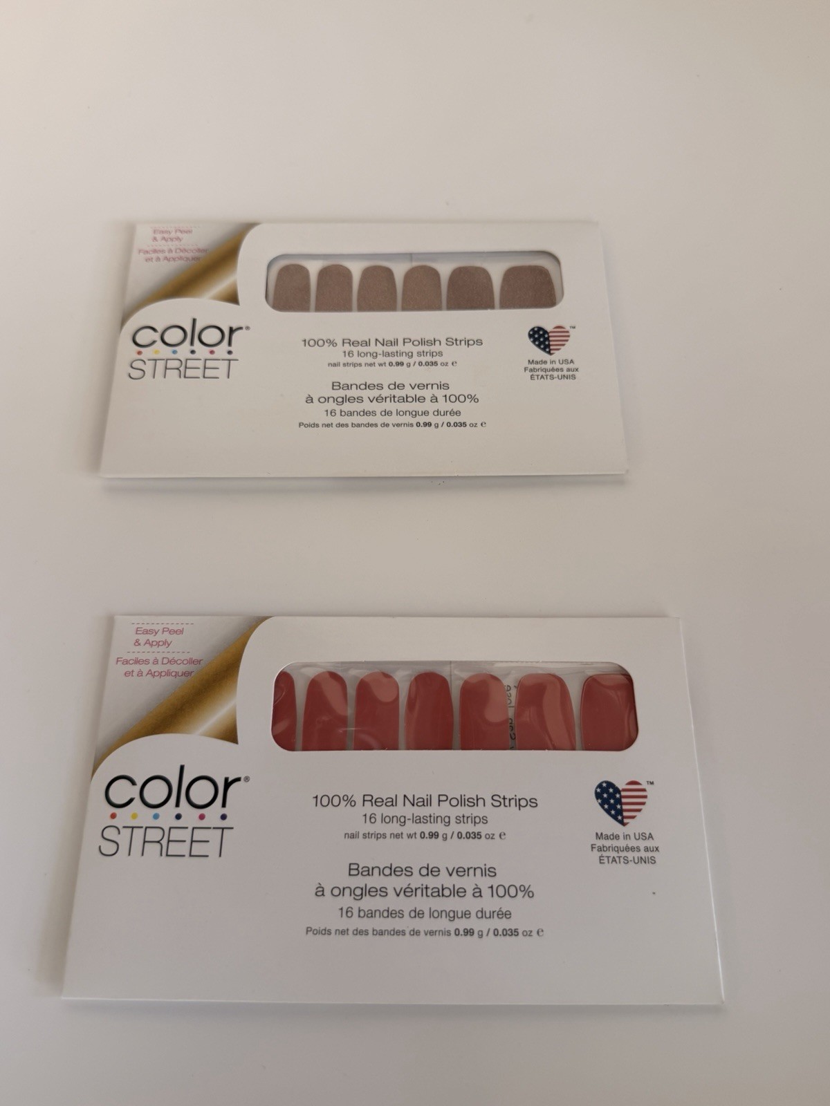 Color Street Nail Polish Strips: Sahara Jewel & No Way San Jose – Lot Of 2