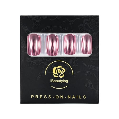 Pink Metal Mirror – Pink Nails – Glossy Reflective – Cool
