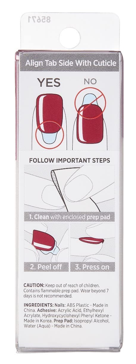No Glue Press On Nails DIY Gel Manicure Kit 30 Nails Easy Application