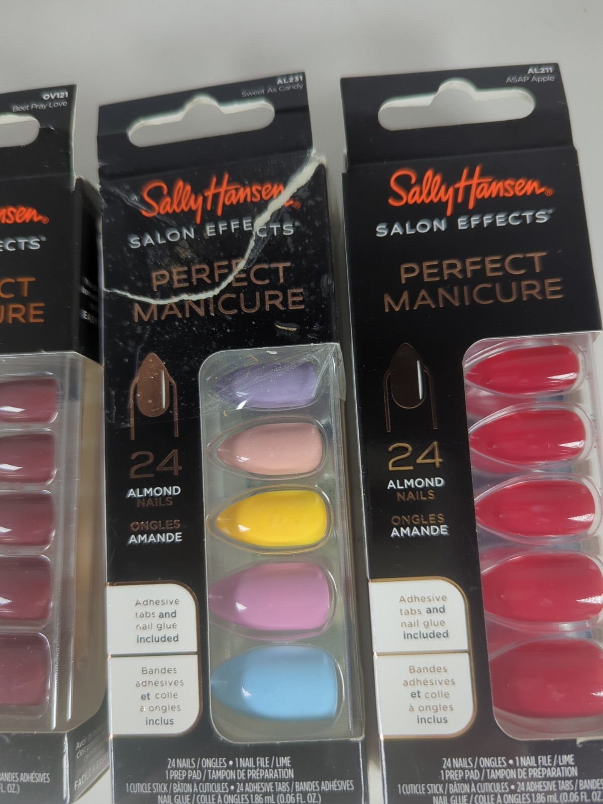 Sally Hansen Perfect Manicure Lot of 4 Sweet as Candy ASAP Apple Ride the Wave