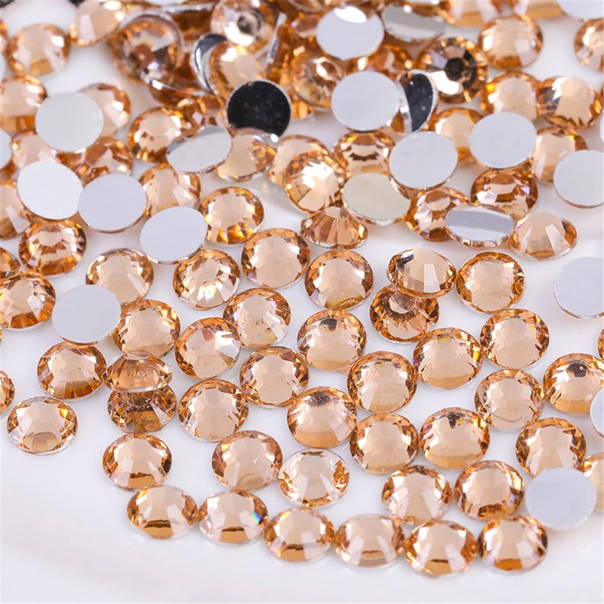 3000 Pieces SS12 3mm Flatback Rhinestones Clear Glass Round Gems Crystals for…