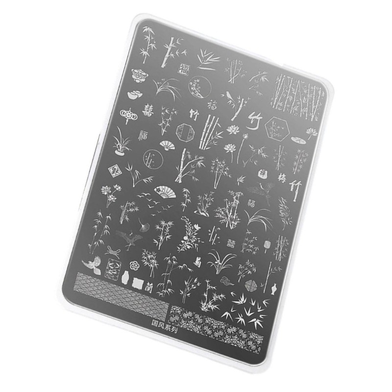 Artistic Nail Design Transfer Plates Precise Carved Patterns Nail Stamping Plate