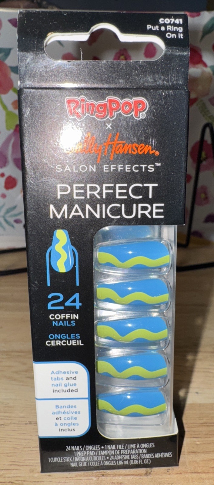 Ring Pop x Sally Hansen 24 Coffin Press-On Nails -CO741 RingPop Put A Ring On It
