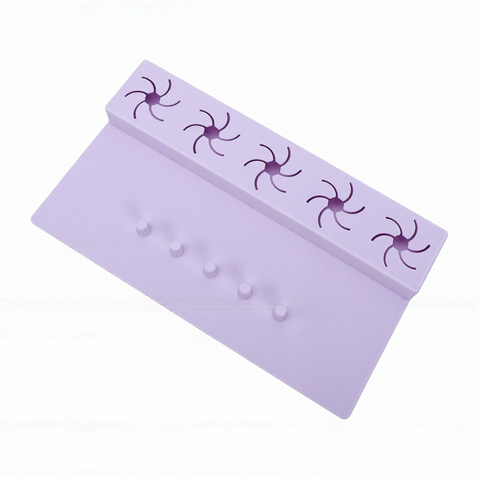 2 In 1 Silicone Nail Hand Rest Mat Anti Spill Holder For Home
