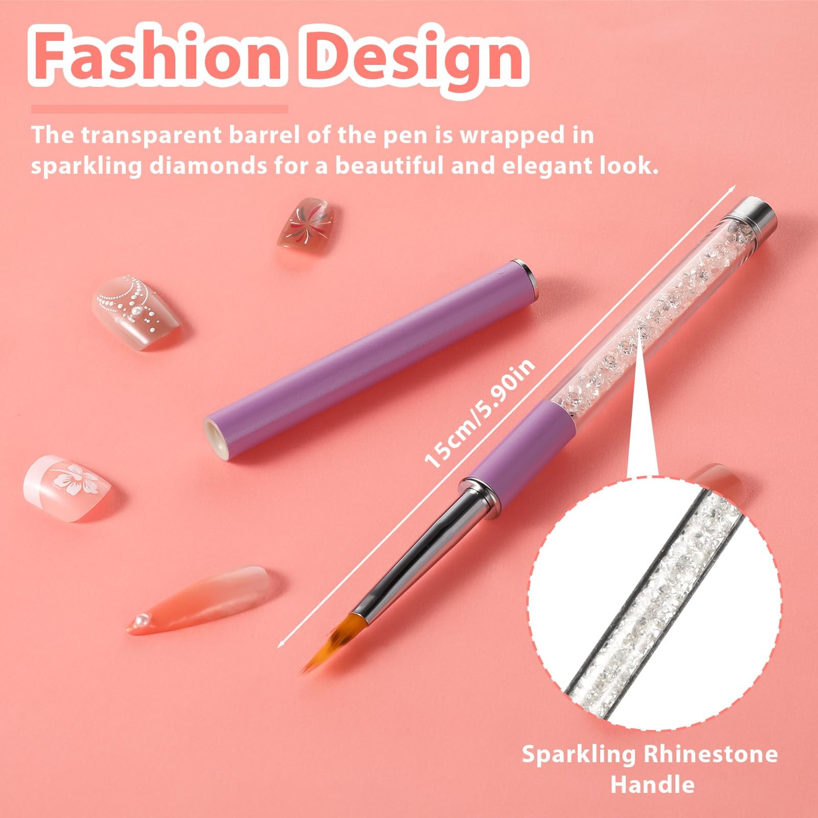 5 Pack Ombre Nail Art Brushes Double Head Sponge Pen Nail Design Tools