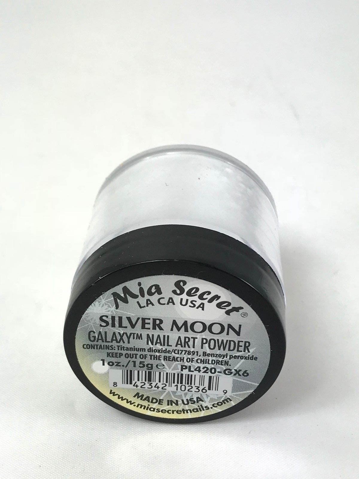 Mia Secret Acrylic Powder – SILVER MOON 1OZ FROM GALAXY COLOR COLLECTION