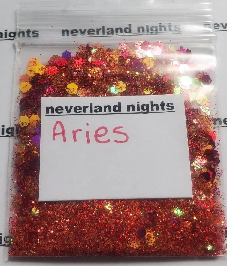 “Aries” Metallic glitter mix for nails, acrylic, crafts 1.5 tsp