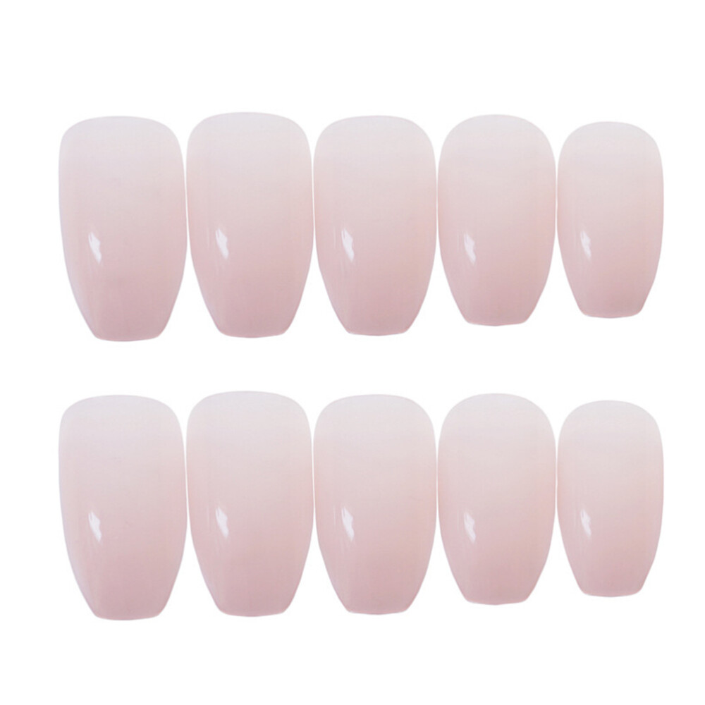 24Pcs False Nails Artificial Fingernails Shiny Fake Decor Piece