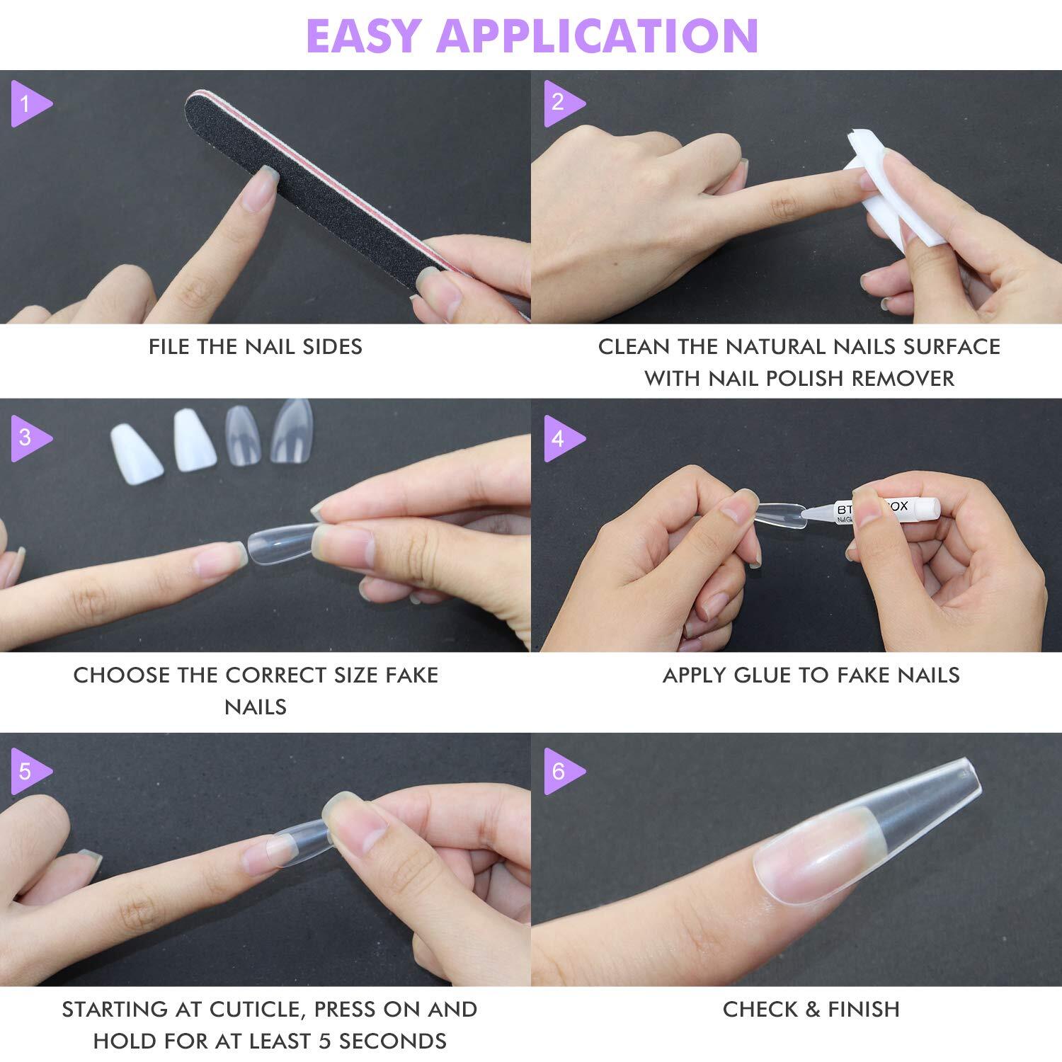 Nail Glue for Acrylic Nails – Nail Glue for Press On Nails 8 Pcs BTArtbox Adh…