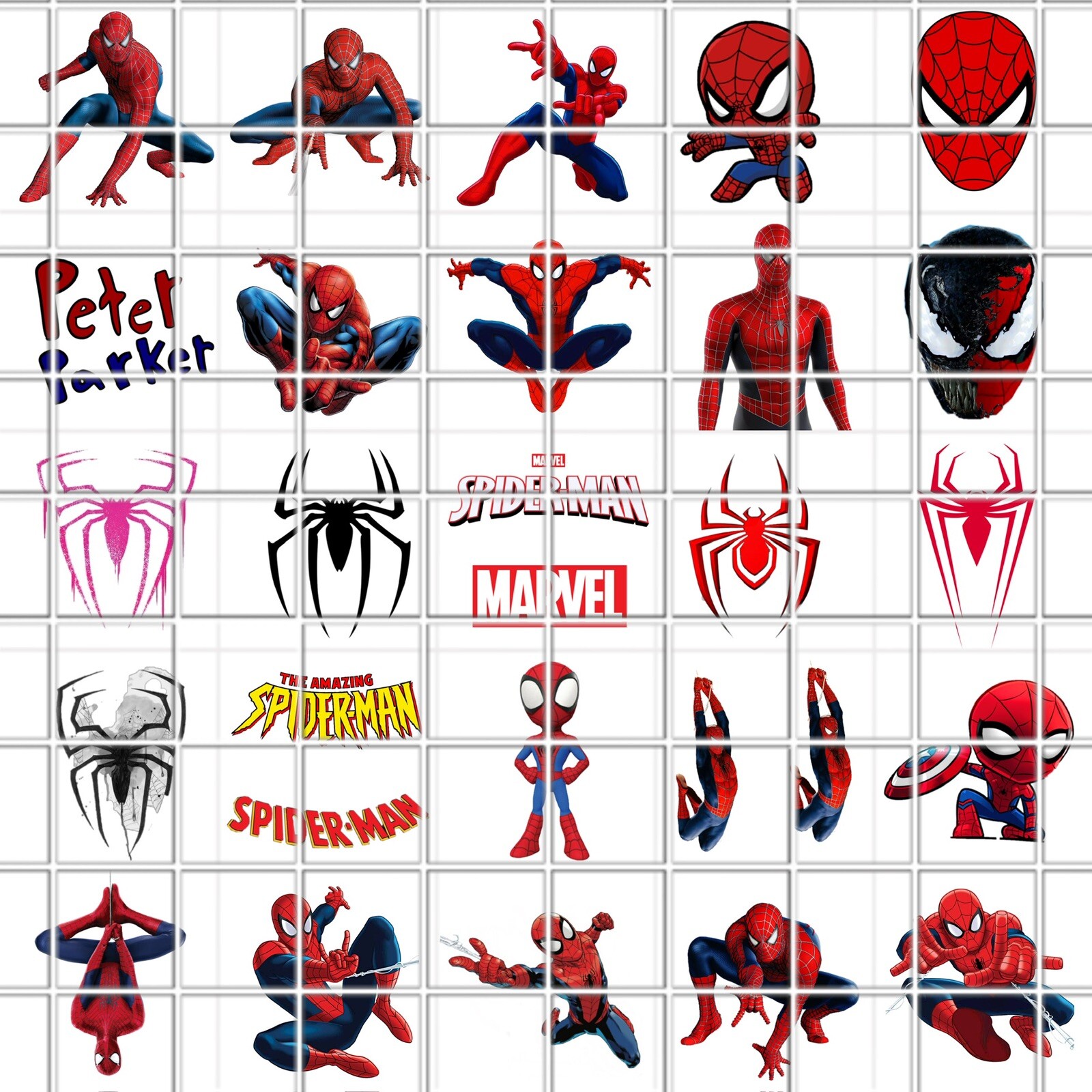 Spiderman Waterslide Nail Art Decals Set Of 50 Instructions & Bonus