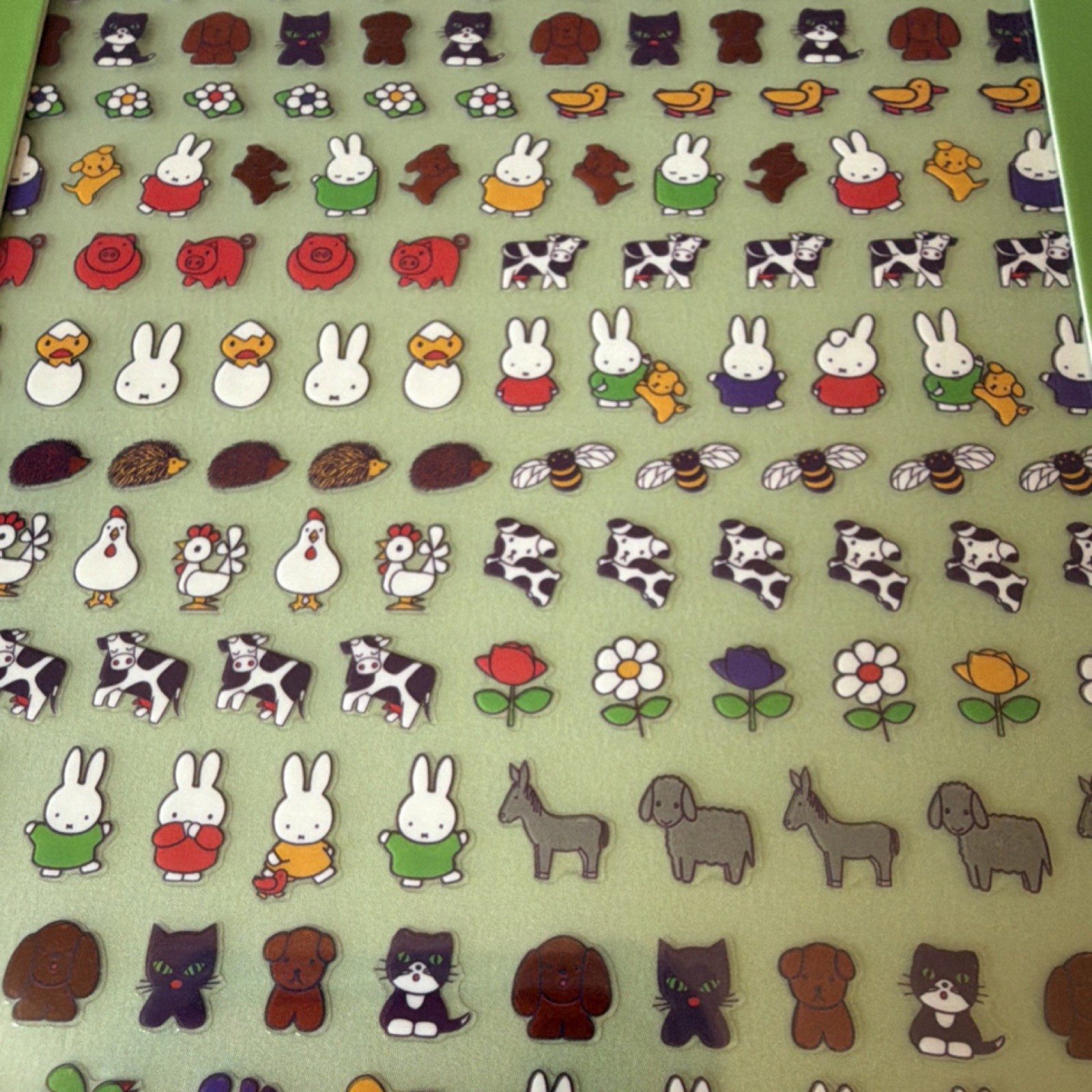 miffy Nail Art Stickers Animal Theme Vegan Cruelty-Free Multicolor at the Farm