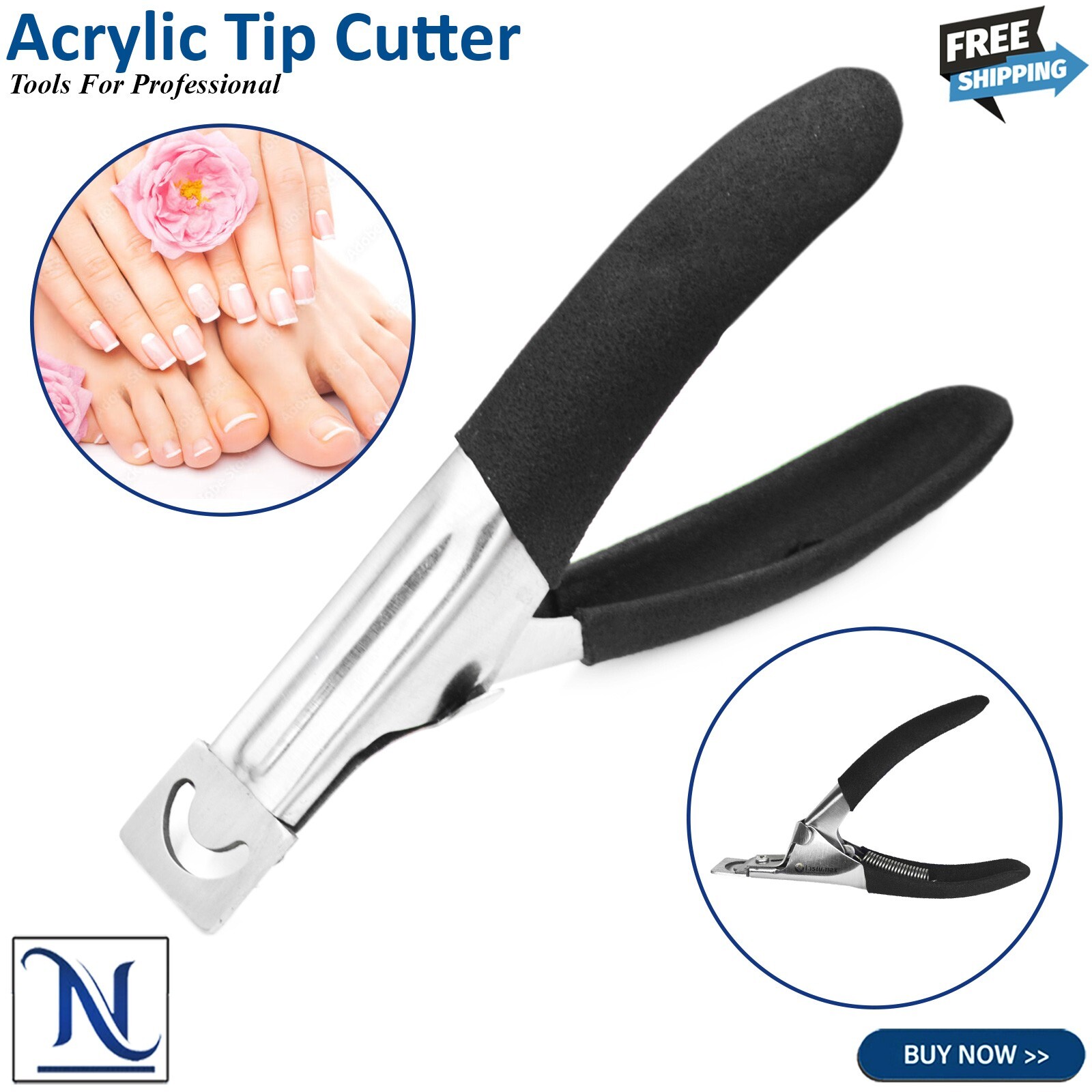 Nail Art Edge Cutter UV Acrylic Tips Trimmer Clipper Poly Gel False Clipper Fake