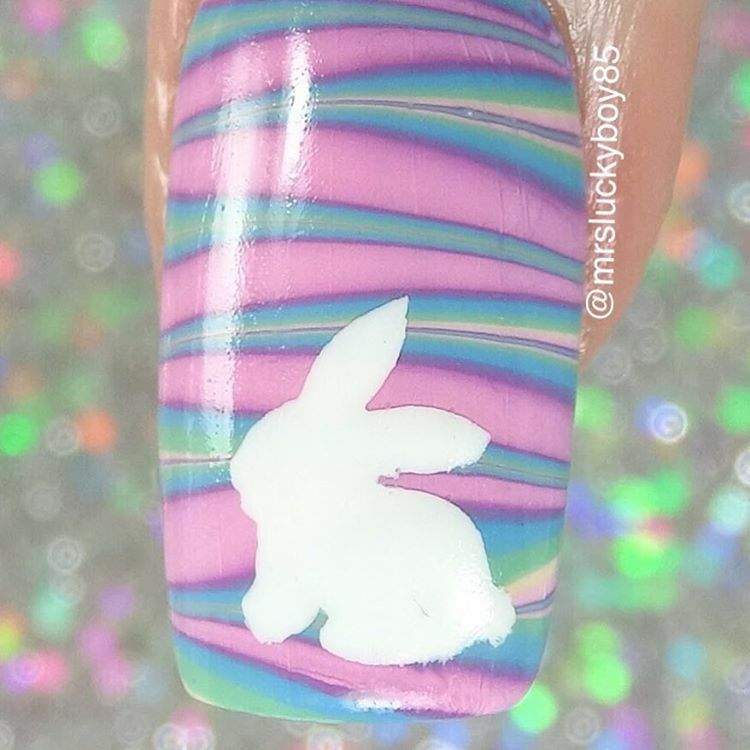 Bunny Stencils for Nails, Easter Nail Stickers, Nail Art, Nail Vinyls